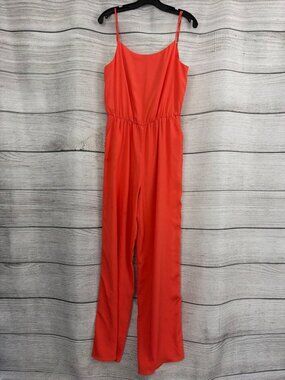 Tahari Arthur S. Levine Coral Sleeveless Wide-Leg Jumpsuit